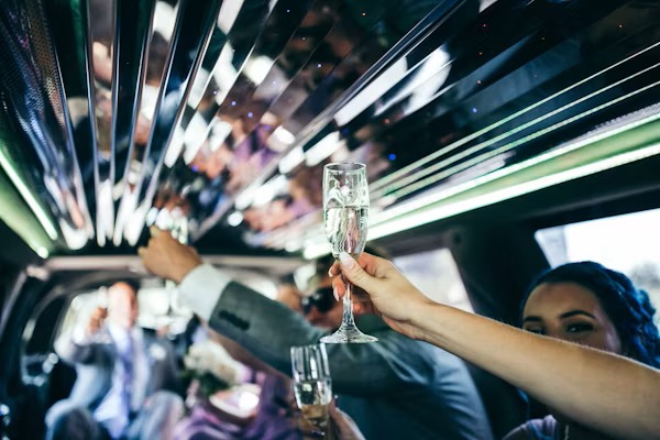 logisticsmovehub.pro limousine service showcasing satisfied customers enjoying luxury transportation experiences.